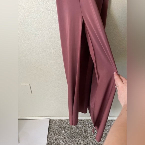 NWT Misa Los Angeles Lyra Cut Out Jersey Knit Maxi Dress in Cocoa Womens Size L - Picture 9 of 14